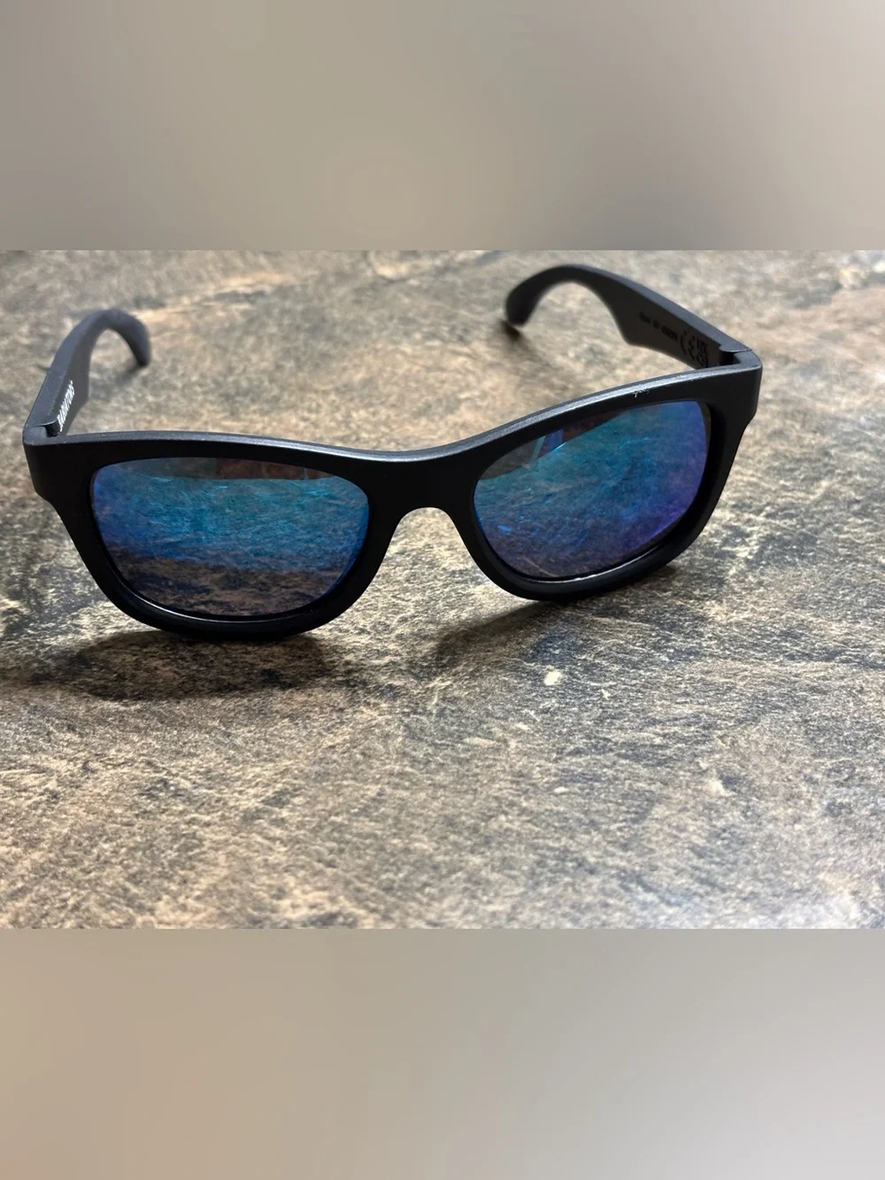 Babiators Polarized Sunglasses with Blue Mirror Lenses - Black Frame
